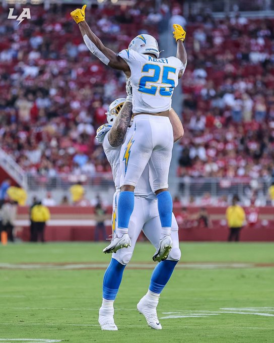 Drue Tranquill Los Angeles Chargers Game-Used #49 Powder Blue Jersey vs.  Miami Dolphins on December